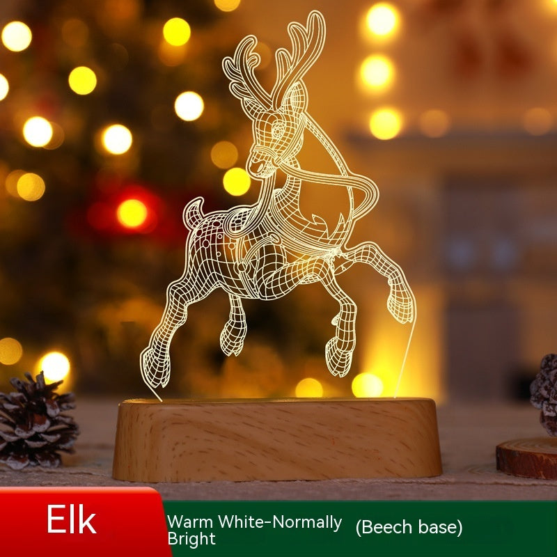 Christmas Decoration 3D Lamp Acrylic LED Night Lights New Year Valentines Day Christmas Kids Gift Christmas Ornaments Christmas Decoration 3D Lamp Acrylic LED Night Lights New Year Valentines Day Christmas Kids Gift Christmas Ornaments